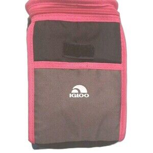 Igloo Lunch Box – Black, Gray & Pink – Top Opening